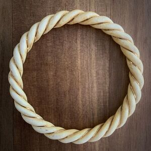 VINTAGE Bone & Gold Inlay Bracelet